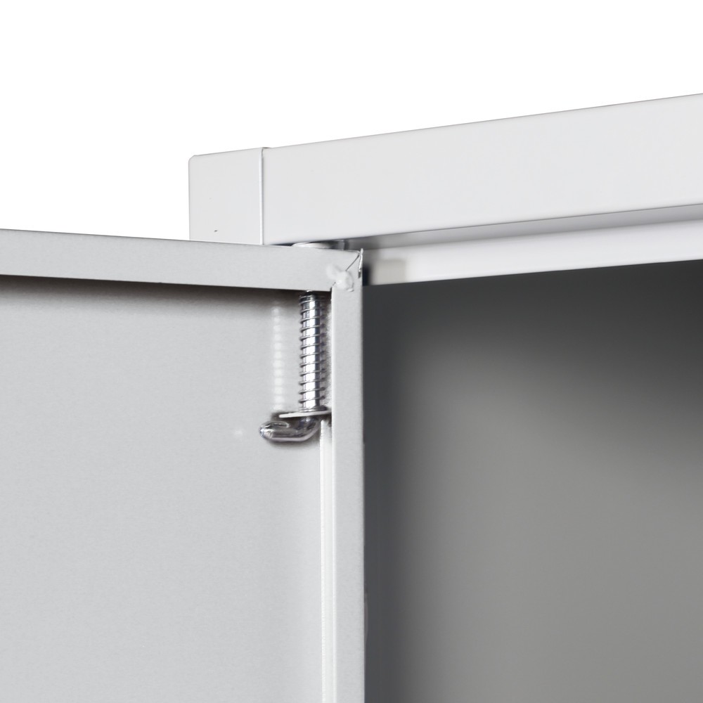 Produktabbildung Nr. 3: HEMMDAL Werkstatt-Beistellschrank mit 2 Fachböden, HxBxT 1.200 x 925 x 420 mm, lichtgrau