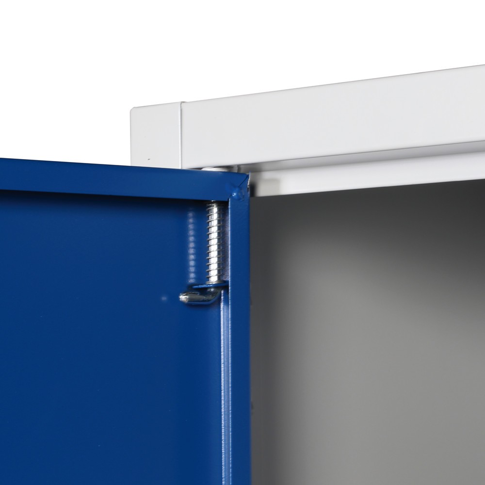 Produktabbildung Nr. 3: HEMMDAL Werkstatt-Flügeltürschrank, HxBxT 1.800 x 800 x 380 mm, lichtgrau/enzianblau