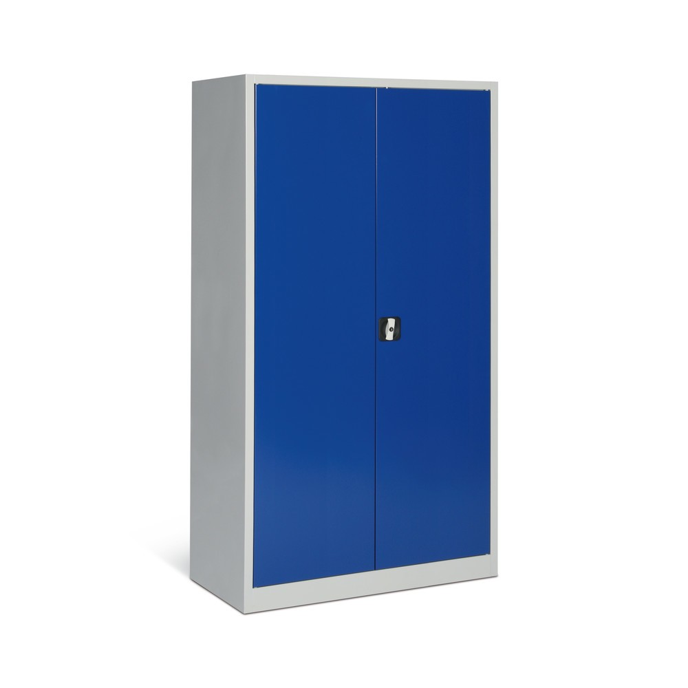 Produktabbildung Nr. 6: HEMMDAL Werkstatt-Flügeltürschrank, HxBxT 1.800 x 800 x 380 mm, lichtgrau/enzianblau