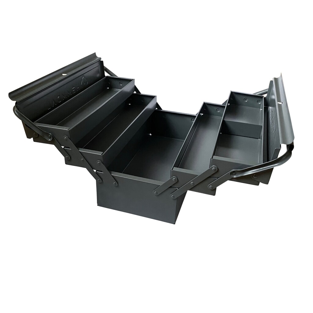 HEMMDAL Werkzeugkasten leer, anthrazit – 45 x 22 x 22 cm – Made in EU Produktabbildung: HEMMDAL Werkzeugkasten leer, anthrazit – 45 x 22 x 22 cm – Made in EU
