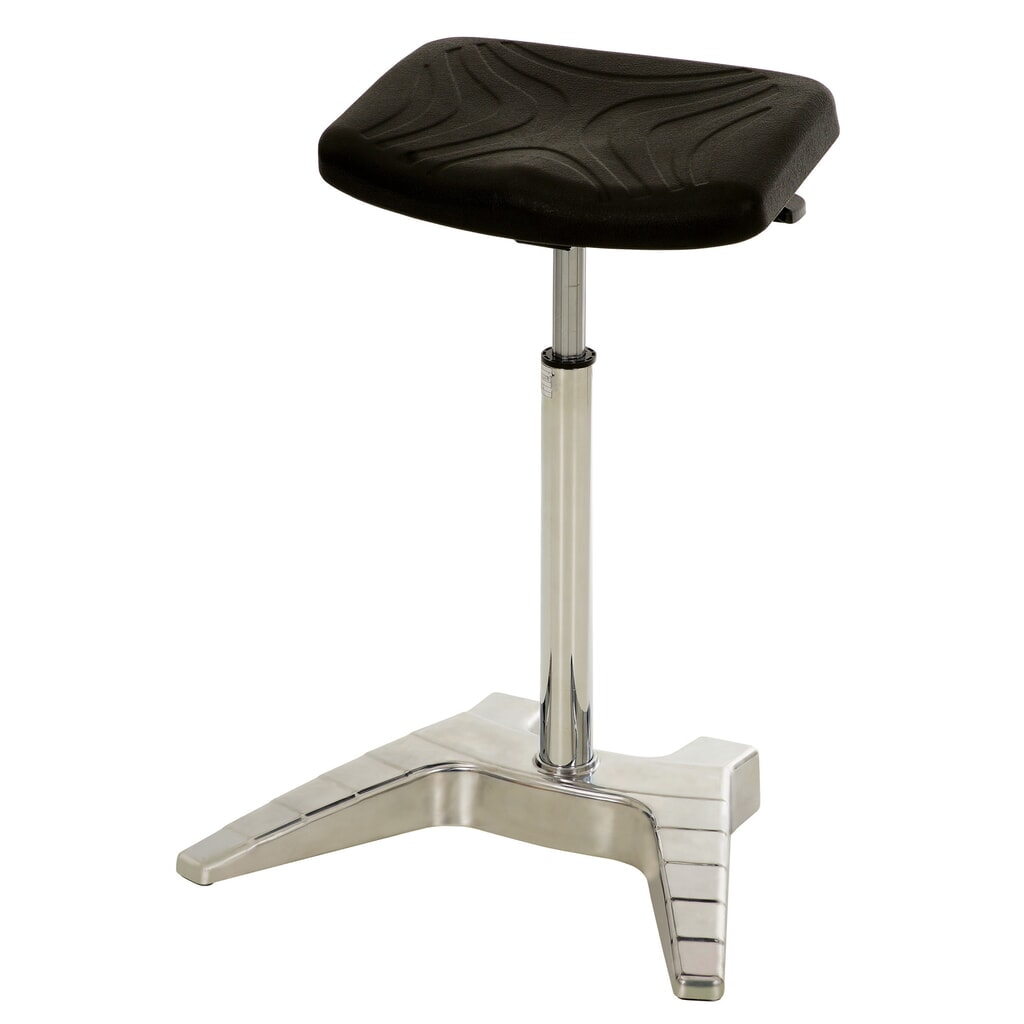 HEMMDAL XXL-Stehhilfe, PU-Sitz extrabreit + Tragegriff, Sitzhöhe 700-880 mm Produktabbildung: HEMMDAL XXL-Stehhilfe, PU-Sitz extrabreit + Tragegriff, Sitzhöhe 700-880 mm