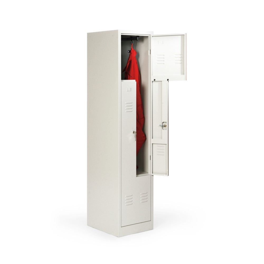 Produktabbildung: HEMMDAL Z-Spind mit 2 Abteilen, HxBxT 1.800 x 415 x 500 mm