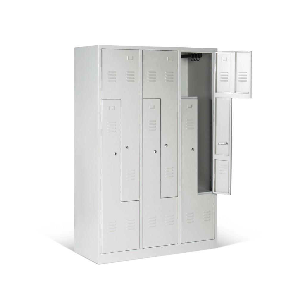 Produktabbildung Nr. 1: HEMMDAL Z-Spind mit 6 Abteilen, HxBxT 1.800 x 1.200 x 500 mm