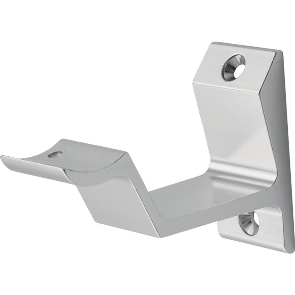 Produktabbildung: HERMETA Handlaufträger 3542, Aluminium silberfarbig eloxiert, gewölbte Auflage