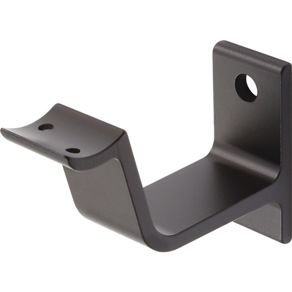 Produktabbildung: HERMETA Handlaufträger 3553, Aluminium schwarz eloxiert, gewölbte Auflage