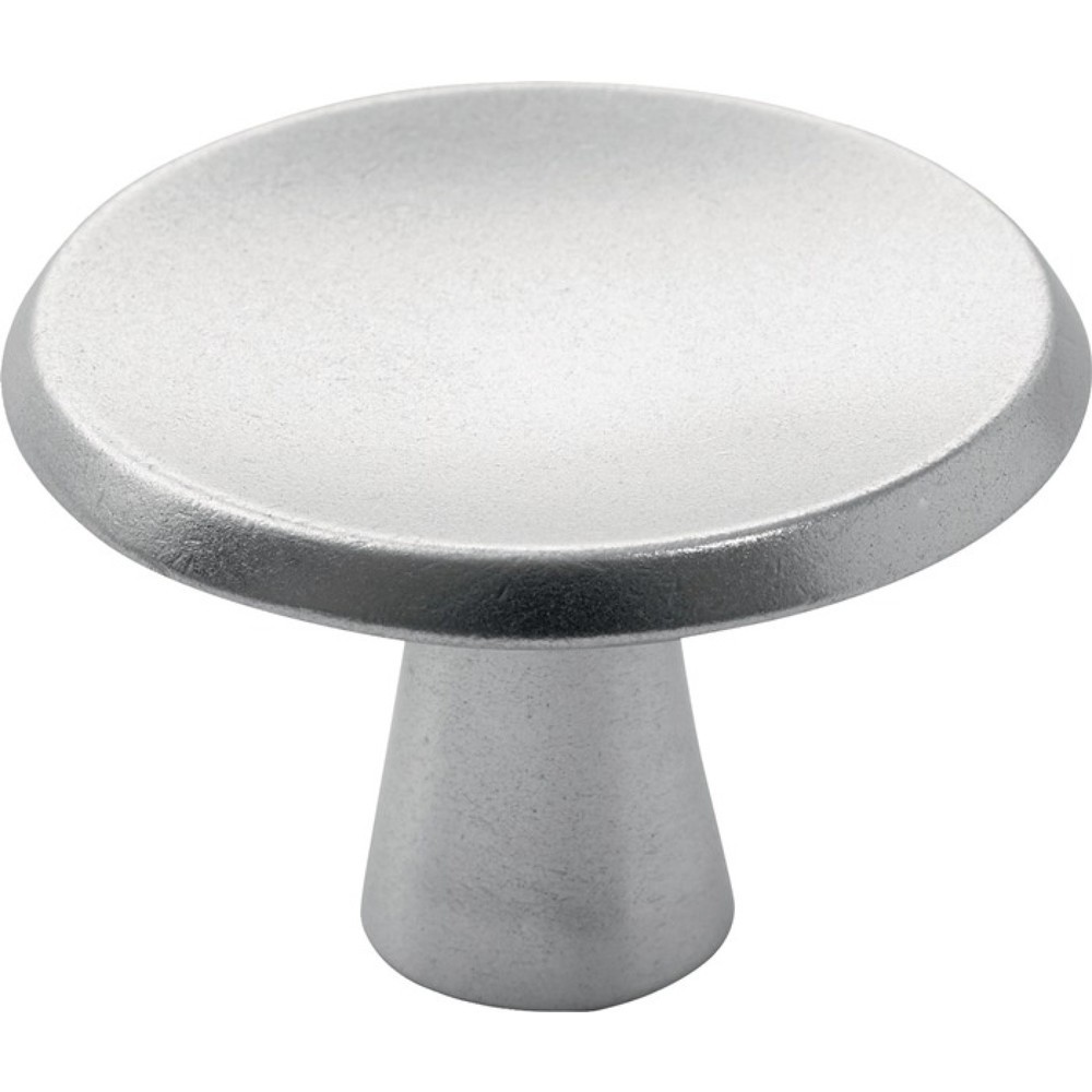 Produktabbildung: HERMETA Möbelknopf 3751, silberfarbig eloxiert, Aluminiumguss, mit Schraube M4x25 mm