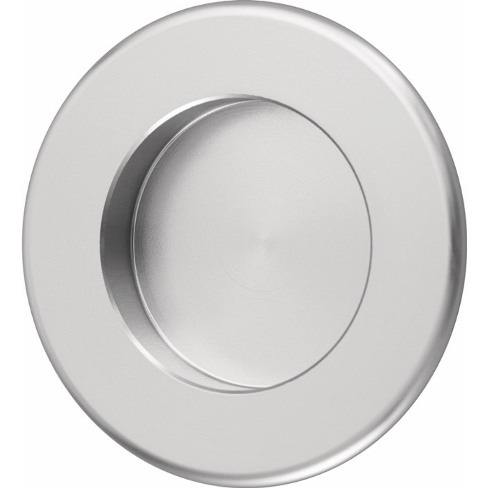 Produktabbildung: HERMETA Muschelgriff, Aluminium silberfarbig eloxiert rund, Einlass-Ø 35 mm
