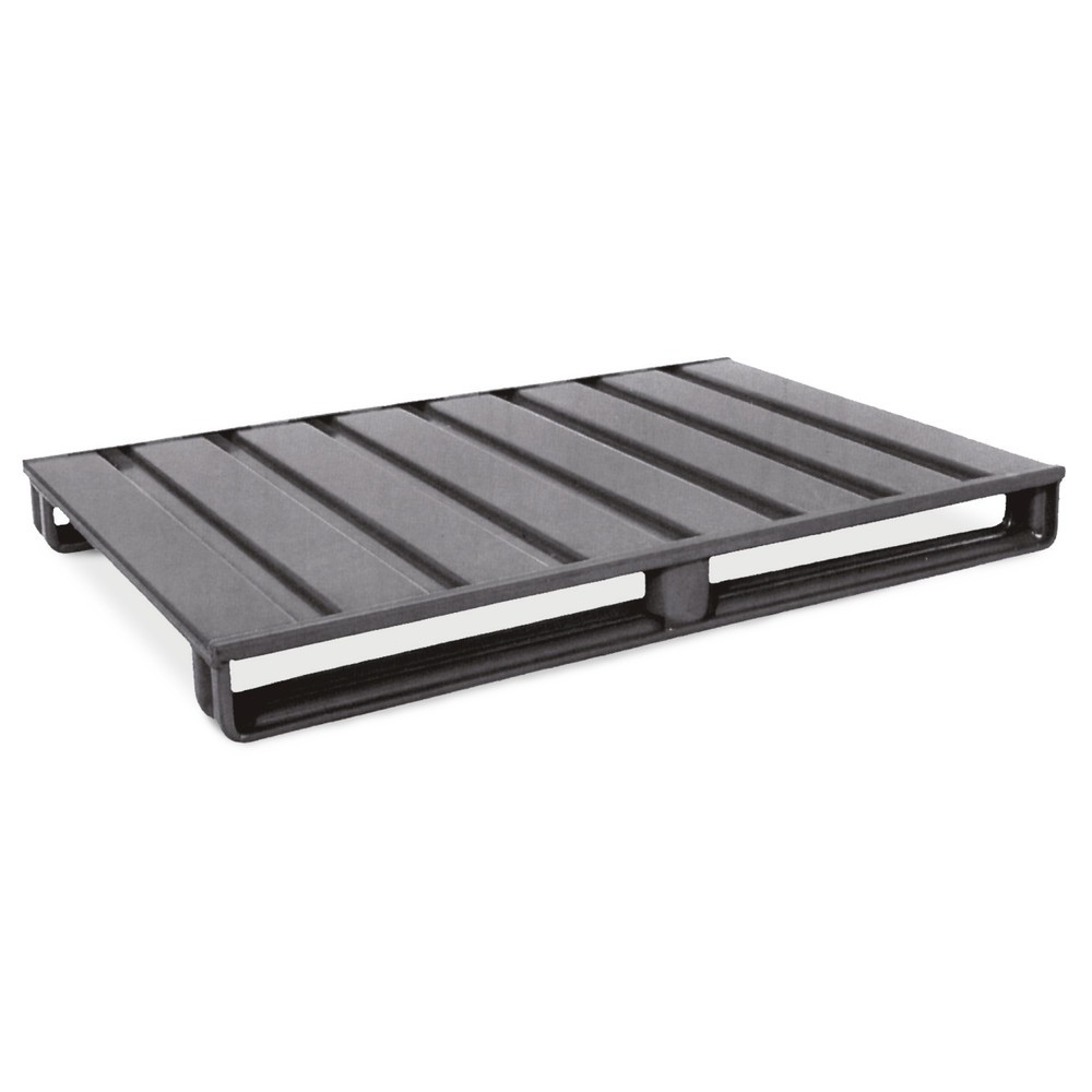 Produktabbildung: HESON® Stahlblech-Flachpalette, lackiert, LxB 1.000 x 800 mm