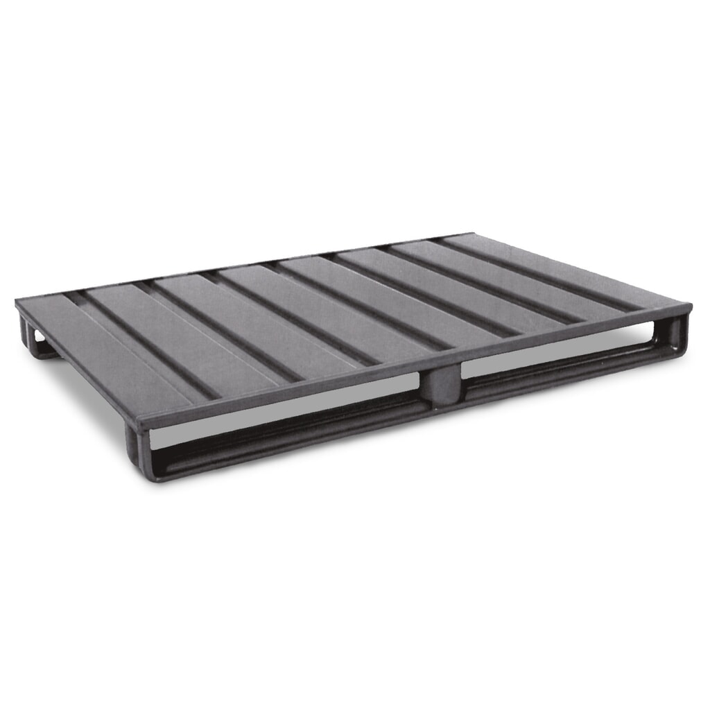 Produktabbildung: HESON® Stahlblech-Flachpalette, lackiert, LxB 1.000 x 800 mm