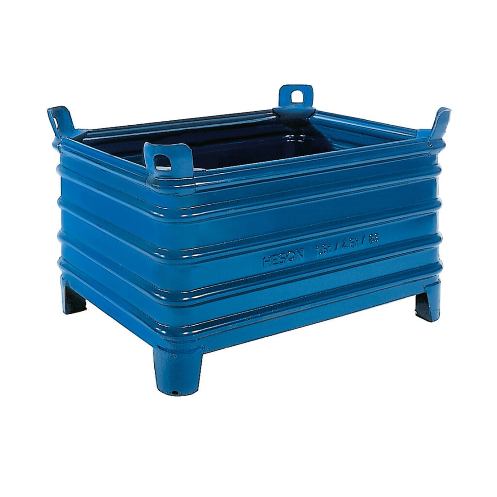 Produktabbildung: HESON® Großbehälter, mit Füßen, stapelbar, BxT 1.000 x 800 mm
