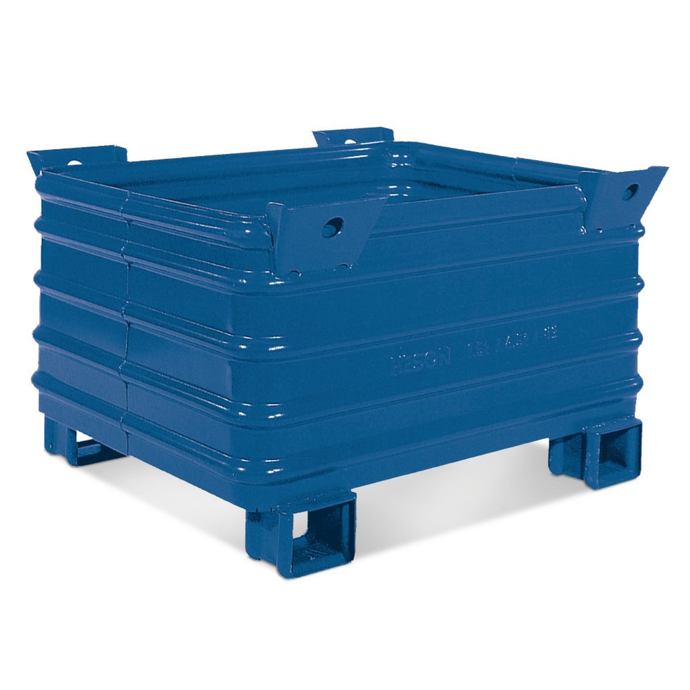 Produktabbildung: HESON® Stapelbehälter mit Staplertaschen, BxT 1.000 x 800 mm