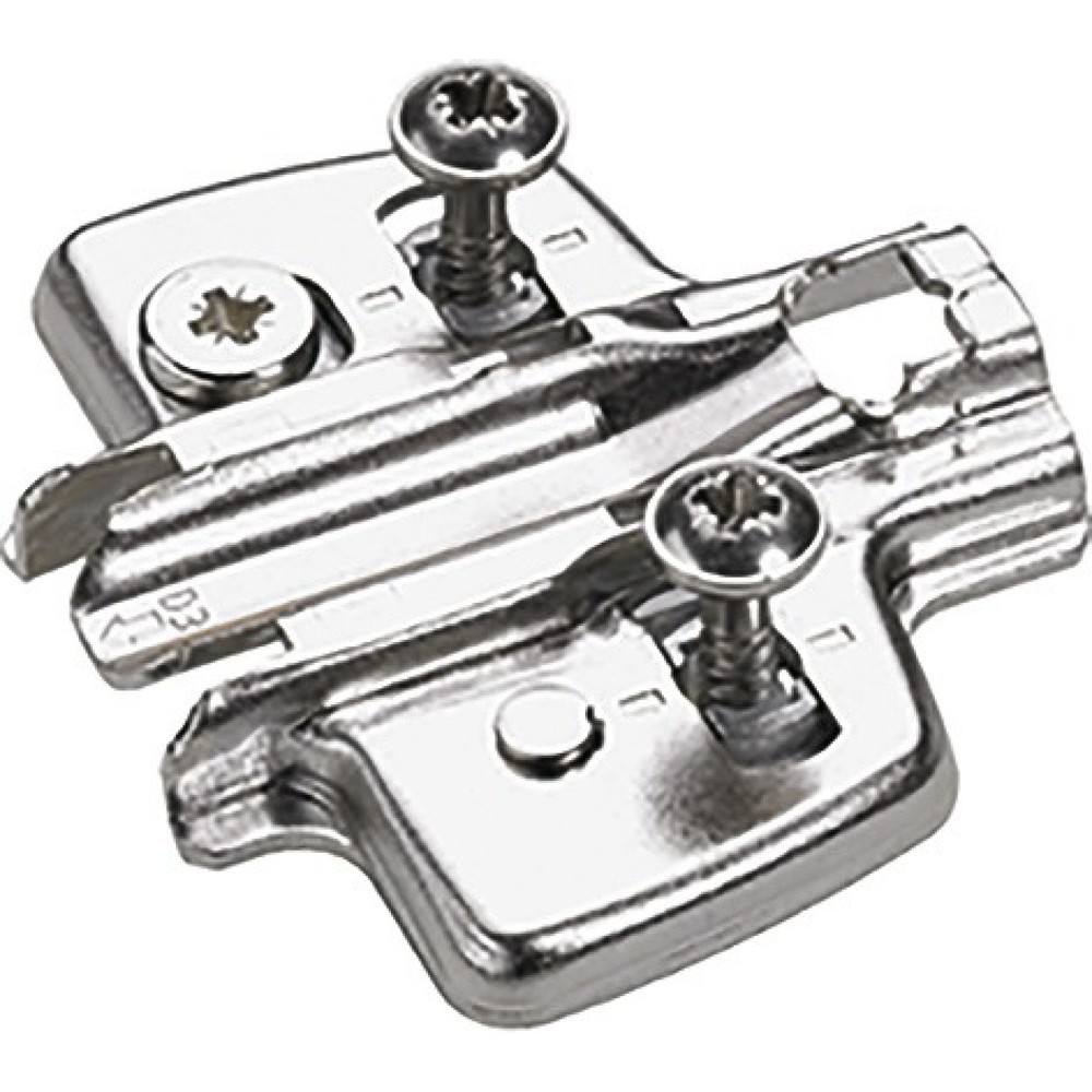 Produktabbildung: HETTICH Kreuzmontageplatte, D=3,0 mm, Stahl vernickelt