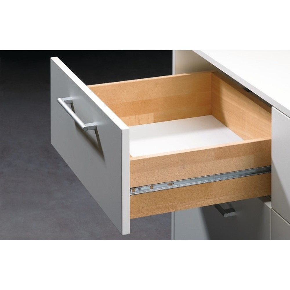 Produktabbildung: HETTICH Kugelauszug KA 1730, Nennlänge 350 mm, Stahl verzinkt, 10 kg Schubkastenlänge 220-350 mm