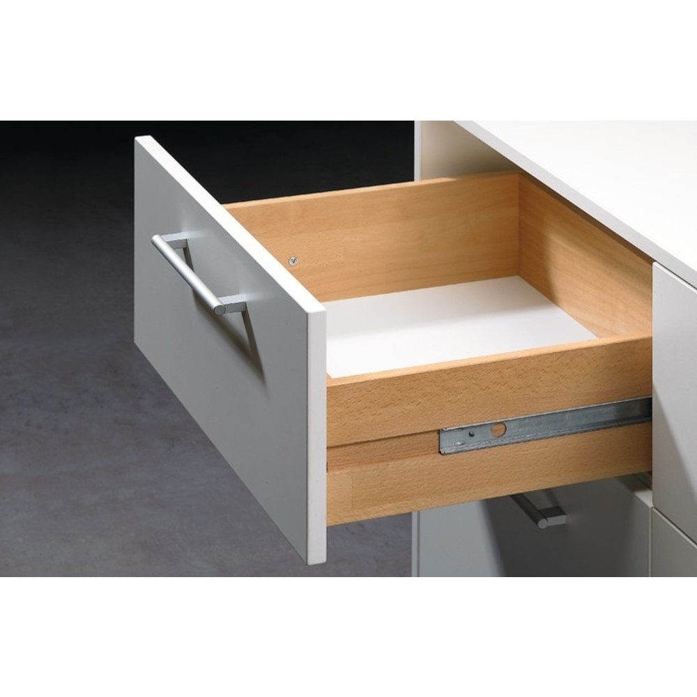 Produktabbildung: HETTICH Kugelauszug KA 270, Nennlänge 350 mm, Stahl verzinkt, 12 kg Schubkastenlänge 230-350 mm
