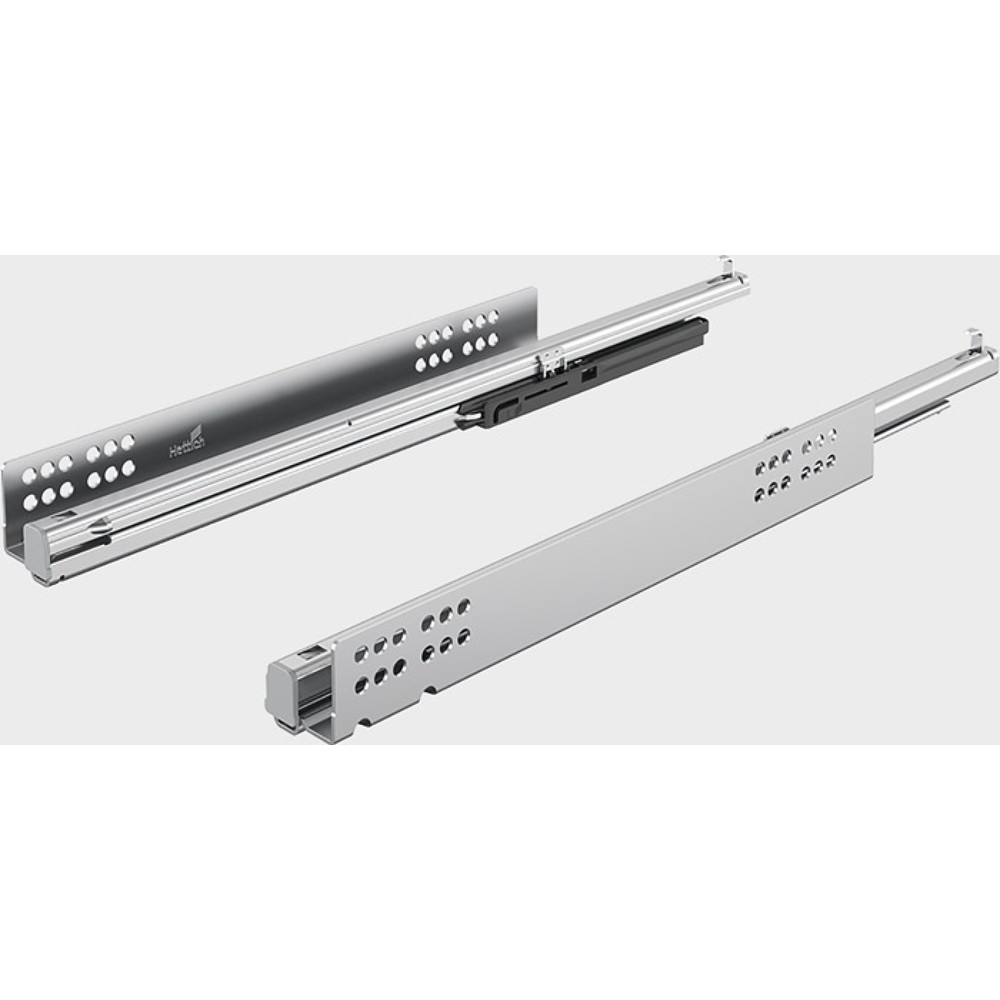 Produktabbildung: HETTICH Vollauszug Quadro V6 mit Silent System, Nennlänge 350 mm, Stahl verzinkt, 25 kg