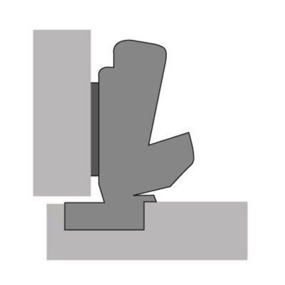 Produktabbildung Nr. 2: HETTICH Weitwinkelscharnier Sensys 8657i, vorliegendSchnellmontage Flash, TH 54, vernickelt