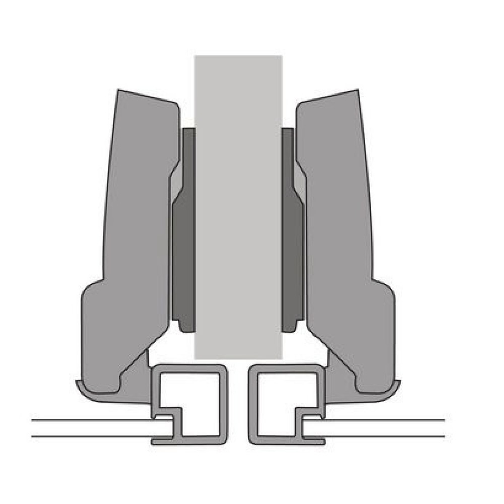 Produktabbildung Nr. 4: HETTICH Weitwinkelscharnier Sensys 8657i, halb vorliegendzum Anschrauben, TH 52, vernickelt