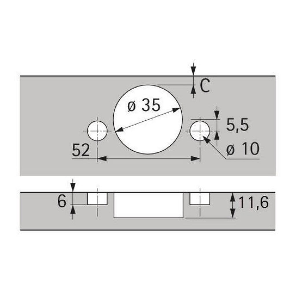 HETTICH Weitwinkelscharnier Sensys 8657i, vorliegendSchnellmontage Fix, THS 55, vernickelt Produktabbildung Nr. 5: HETTICH Weitwinkelscharnier Sensys 8657i, vorliegendSchnellmontage Fix, THS 55, vernickelt