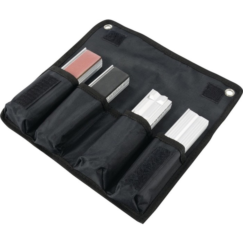 Produktabbildung: HEUER Rohr-/Schutzbackenset f.Backen-B.100mm 8tlg.in Tasche Alu