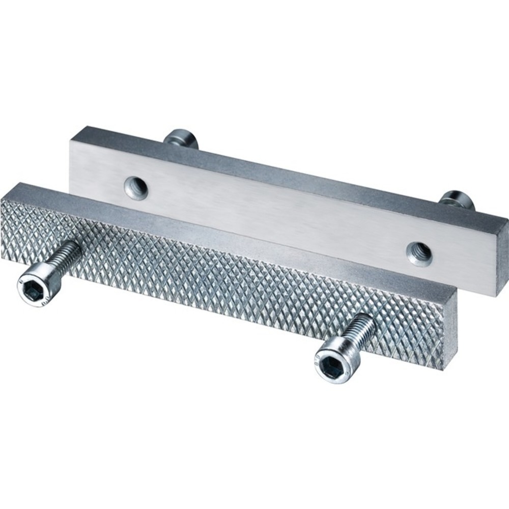 Produktabbildung: HEUER Schraubstockbacke Front Backen-B.160mm glatt/geriffelt HEUER