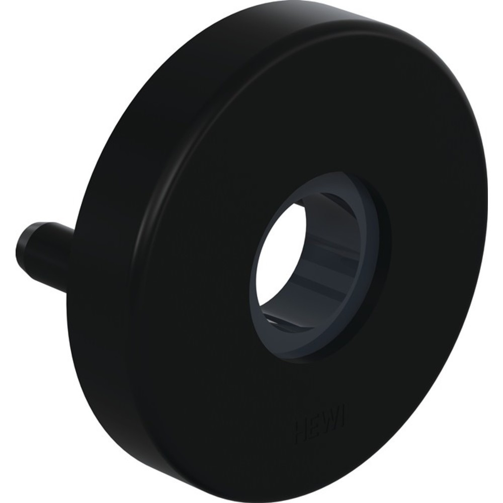 Produktabbildung: HEWI Drückerrosette 305.21PBR, D.21mm,Ed.matt,tiefschwz,KN+LN,TS38,1, rund