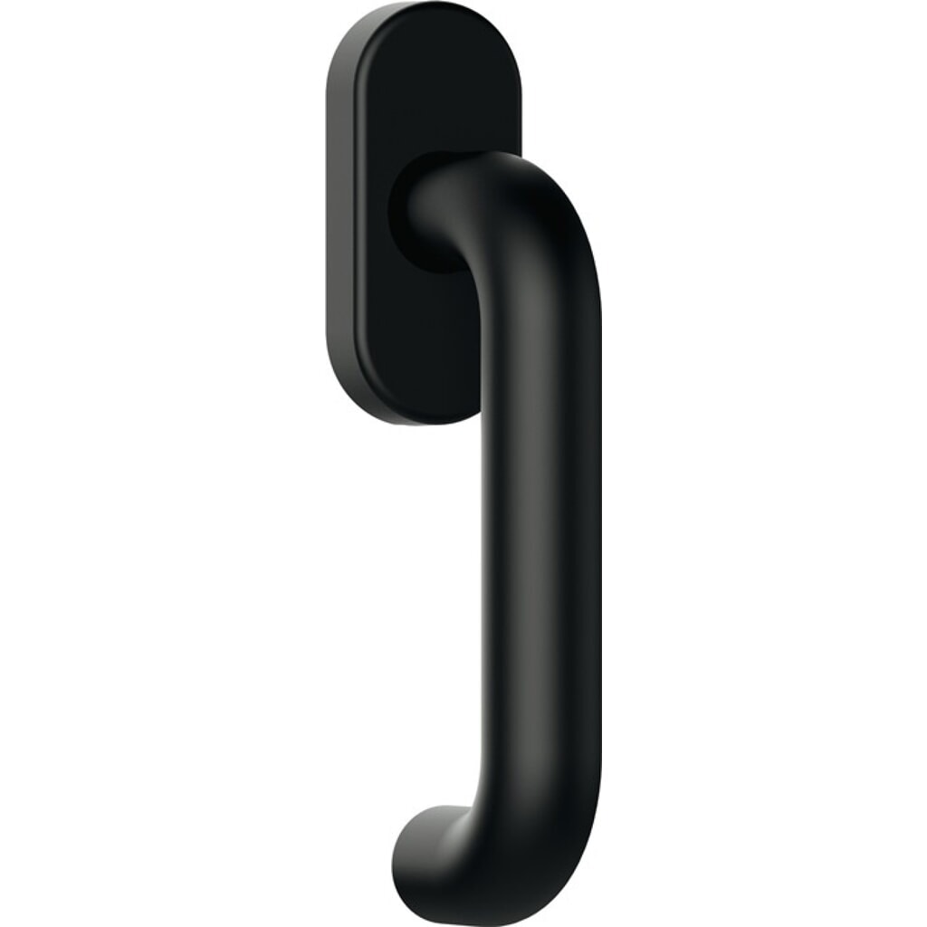 Produktabbildung: HEWI Fenstergriff 111PBFG, 35 mm, Polyamid 90 tiefschwarz matt, Standard
