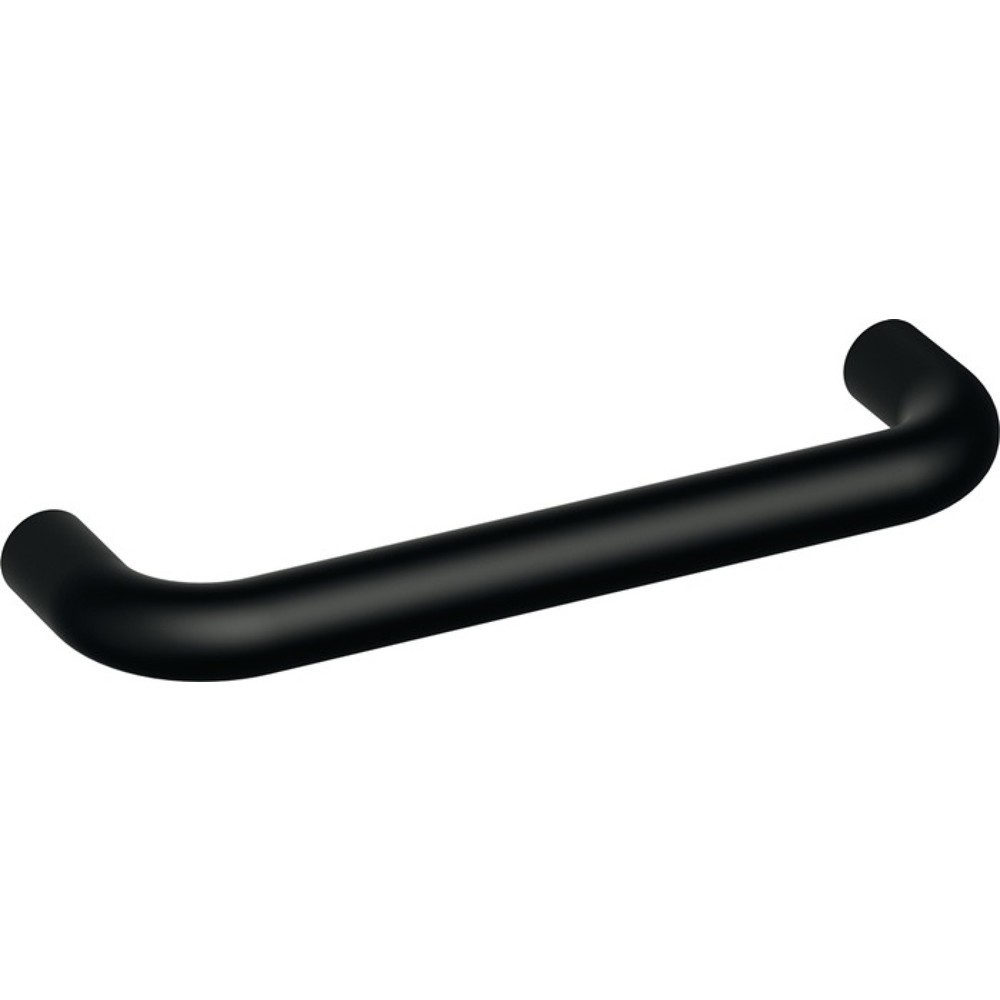 Produktabbildung: HEWI Möbelgriff, 128 mm Ø 13 mm, Polyamid matt 90 tiefschwarz matt