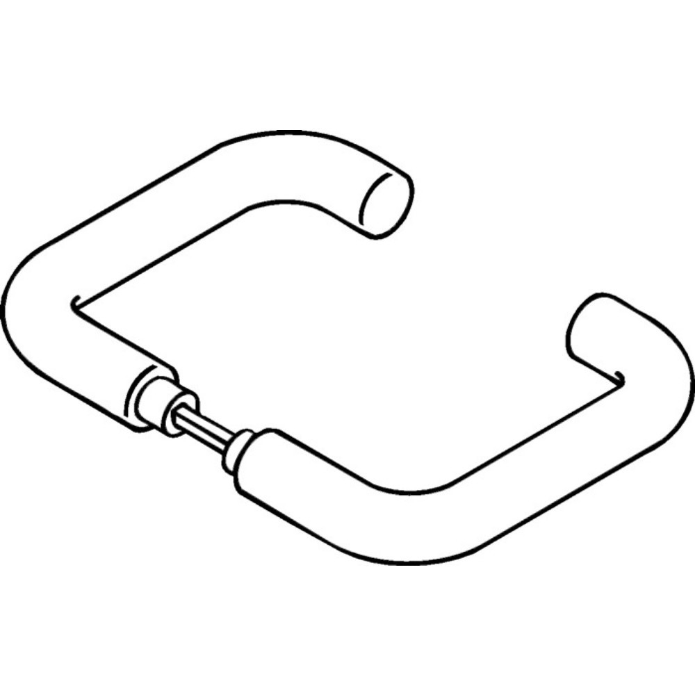 Produktabbildung: HEWI Türdrückerpaar 111.23PBR, ohne Rosetten, Kunststoff 99, Vierkantstift 8 mm