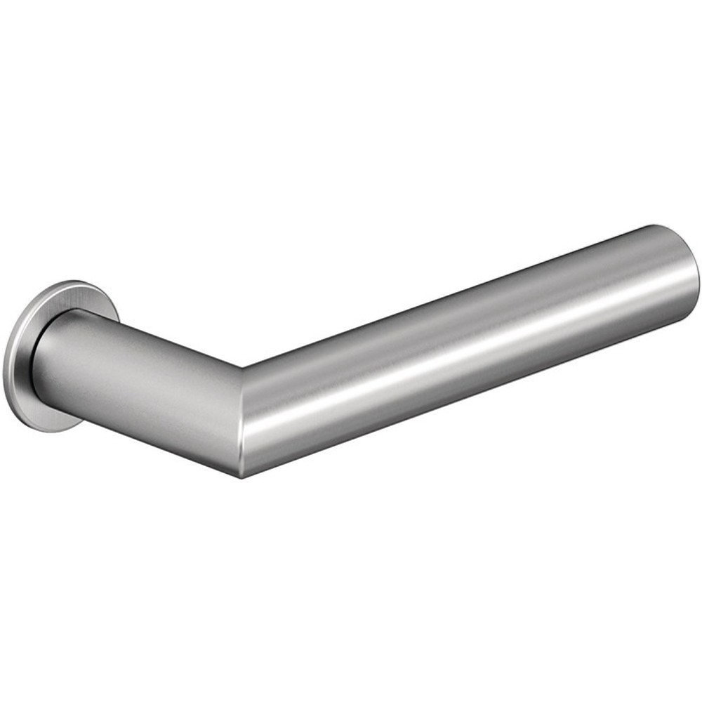 Produktabbildung: HEWI Türdrückerpaar 162PCM / 162XAM, mit Mini-Drückerrosette, Edelstahl XA, Vierkantstift 8 mm