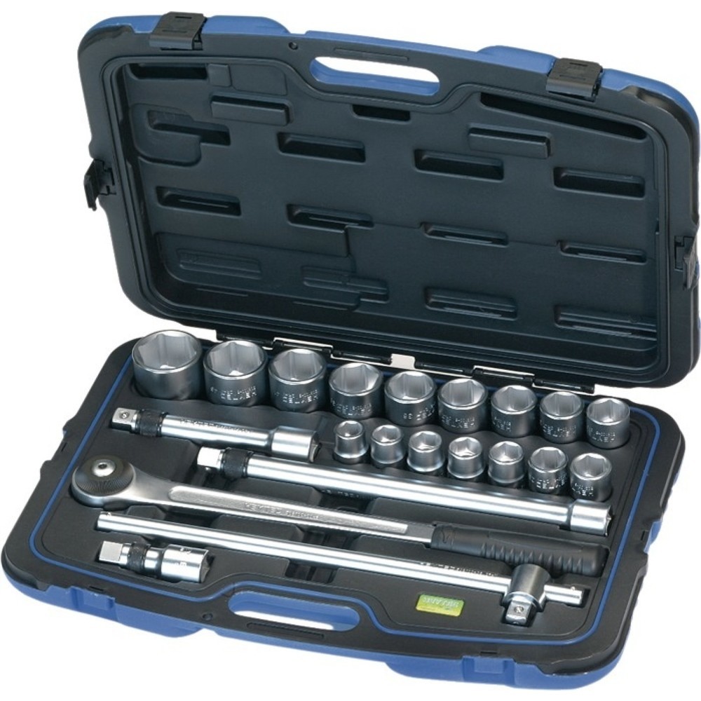 Produktabbildung: HEYTEC Steckschlüsselsatz 50810131080 21-tlg.3/4 Zoll SW 19-50mm Z.72 6KT