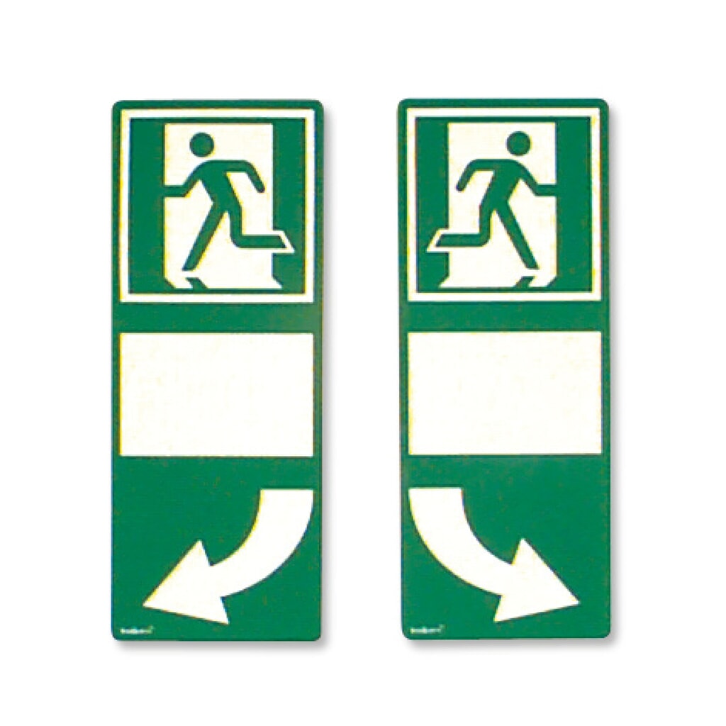 SafetyMarking® Hinterlegung für Türgriffe, nach rechts weisend, HxB 255 x 100 mm Produktabbildung: SafetyMarking® Hinterlegung für Türgriffe, nach rechts weisend, HxB 255 x 100 mm