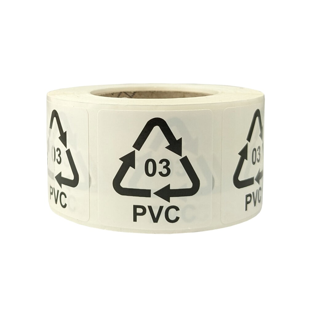 Hinweisetiketten für Italien, 35x35 mm, Haftfolie weiß, Aufdruck: 03 PVC, 500 St./Rolle Produktabbildung: Hinweisetiketten für Italien, 35x35 mm, Haftfolie weiß, Aufdruck: 03 PVC, 500 St./Rolle