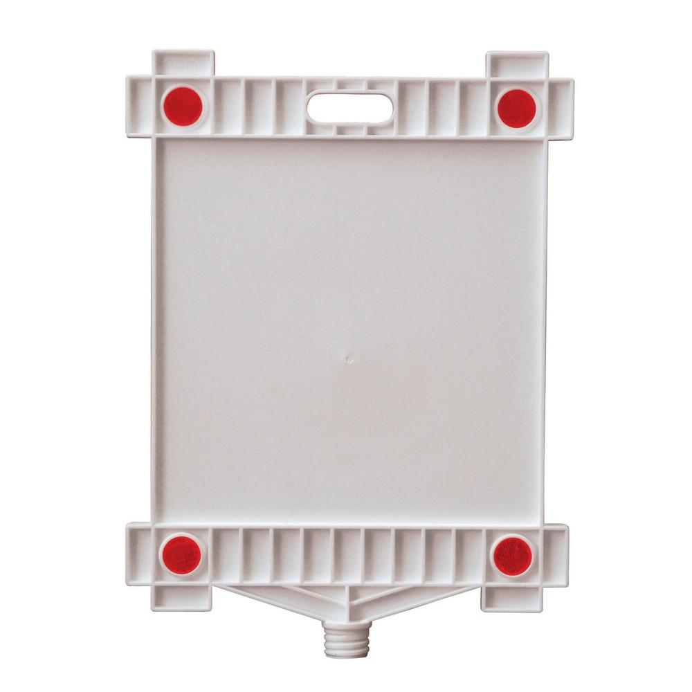 Produktabbildung: Hinweisschild blanko, Rechteck, mit Reflektoren, HxB 300 x 300 mm