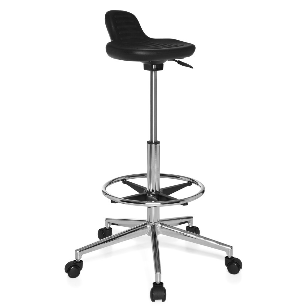Produktabbildung Nr. 2: hjh OFFICE Arbeitsstuhl / Bürostuhl TOP WORK 3 Kunstleder, schwarz