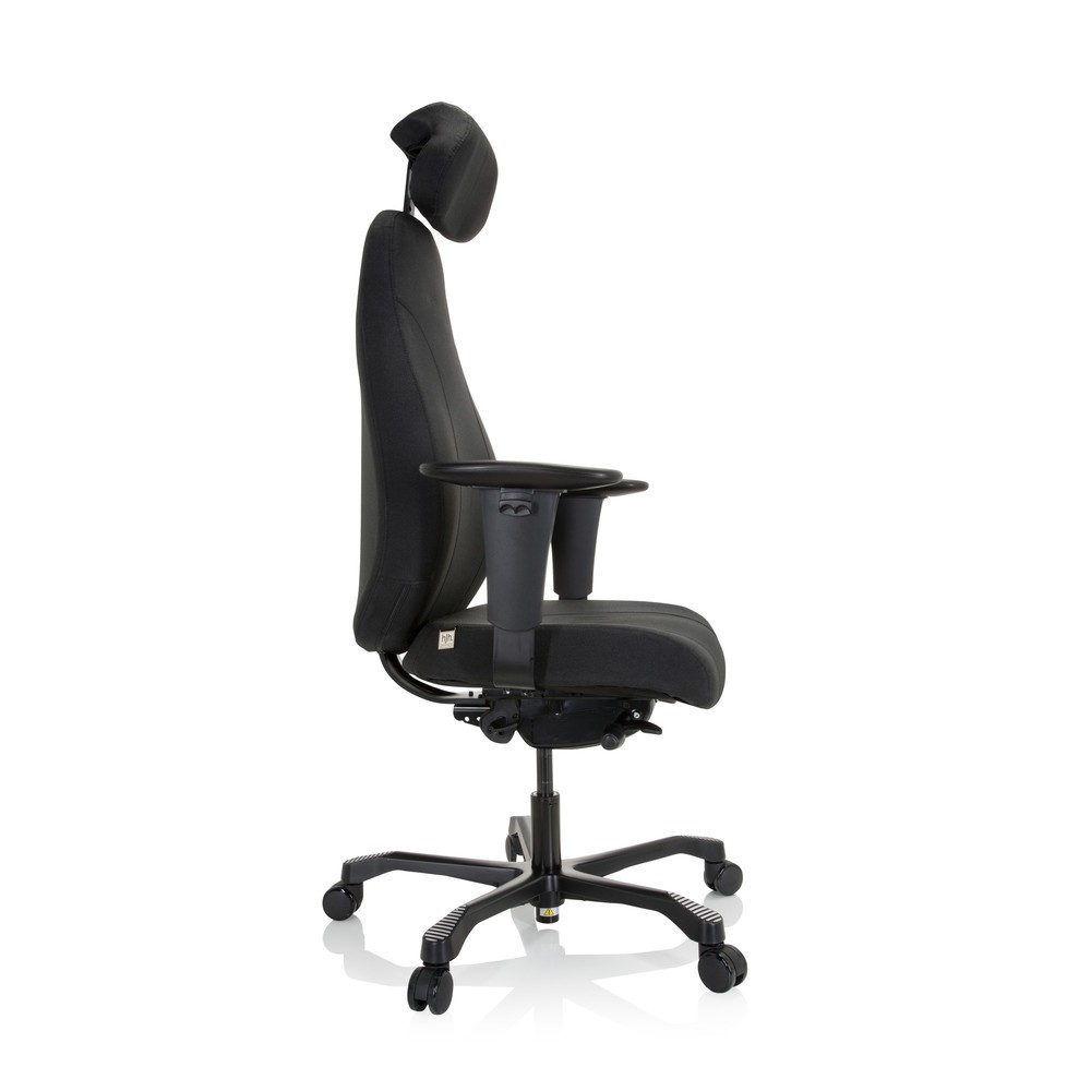 Produktabbildung Nr. 3: hjh OFFICE Arbeitsstuhl / Chefsessel RESISTIO XXL Stoff, schwarz