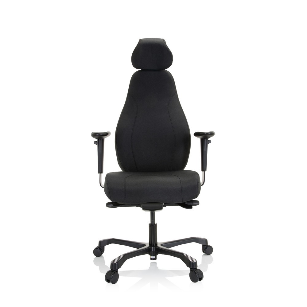 Produktabbildung: hjh OFFICE Arbeitsstuhl / Chefsessel RESISTIO XXL Stoff, schwarz