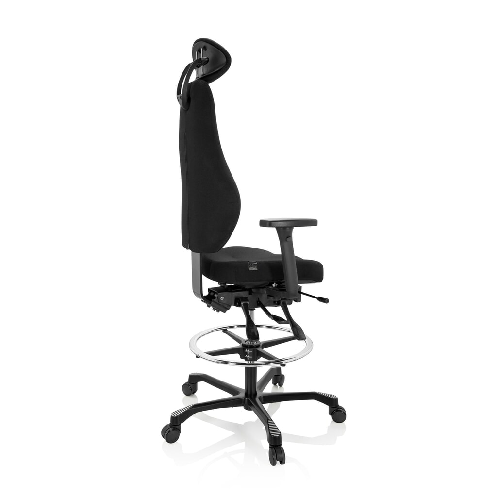 hjh OFFICE Arbeitsstuhl / Counterstuhl RESISTIO WORK Stoff, schwarz Produktabbildung Nr. 8: hjh OFFICE Arbeitsstuhl / Counterstuhl RESISTIO WORK Stoff, schwarz