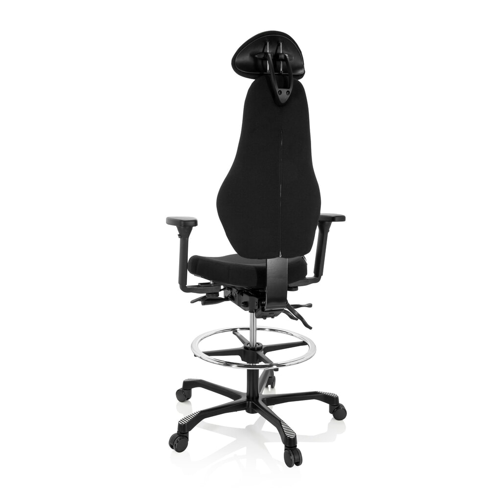 hjh OFFICE Arbeitsstuhl / Counterstuhl RESISTIO WORK Stoff, schwarz Produktabbildung Nr. 10: hjh OFFICE Arbeitsstuhl / Counterstuhl RESISTIO WORK Stoff, schwarz