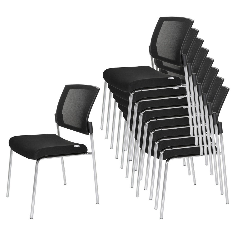 Produktabbildung Nr. 2: hjh OFFICE Besucherstuhl / Konferenzstuhl K9 V, schwarz