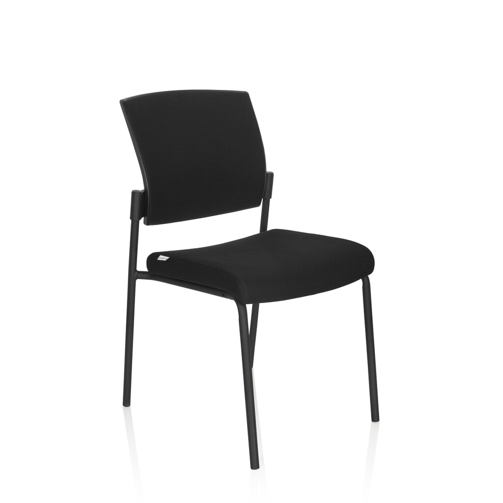 Produktabbildung Nr. 6: hjh OFFICE Besucherstuhl / Konferenzstuhl K9 V PRO Stoff, schwarz