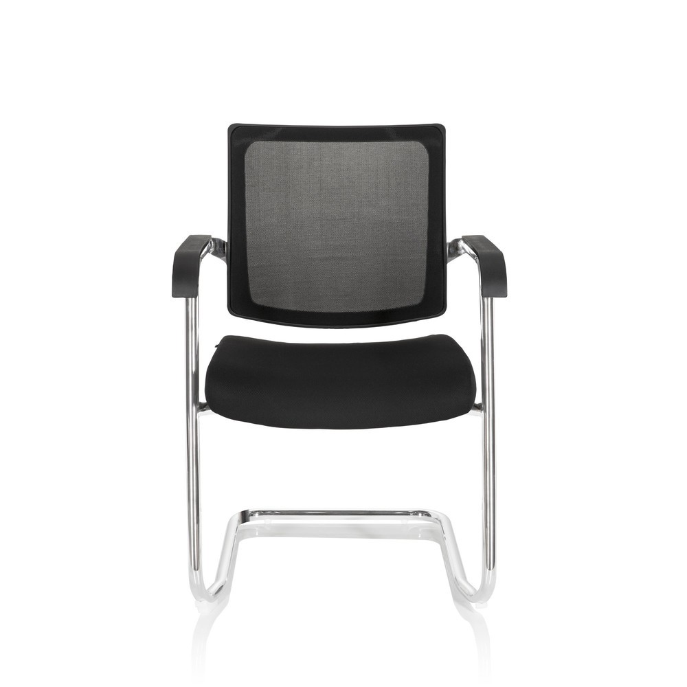 Produktabbildung: hjh OFFICE Besucherstuhl / Konferenzstuhl LEVIA V, schwarz