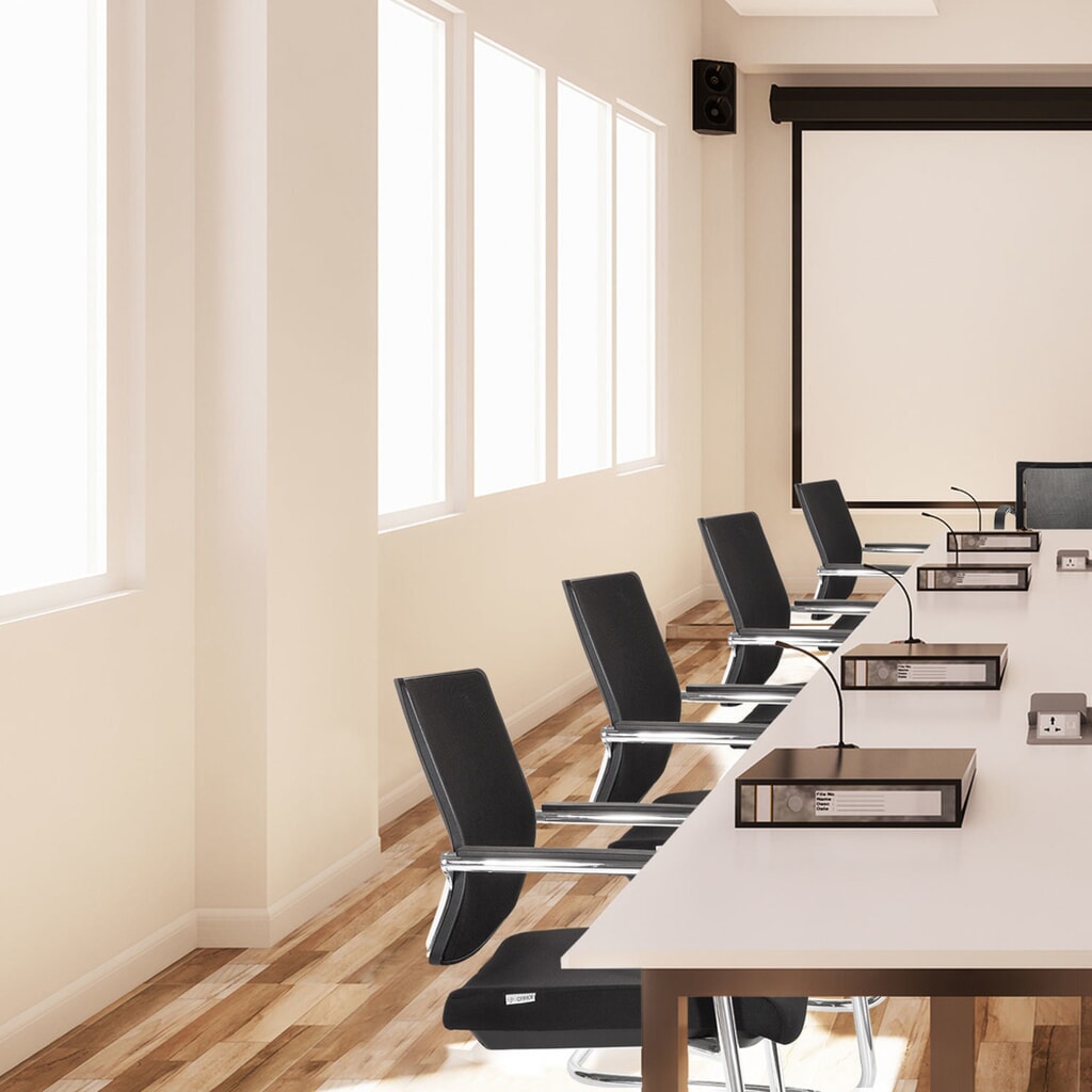 Produktabbildung Nr. 4: hjh OFFICE Besucherstuhl / Konferenzstuhl LEVIA V, schwarz