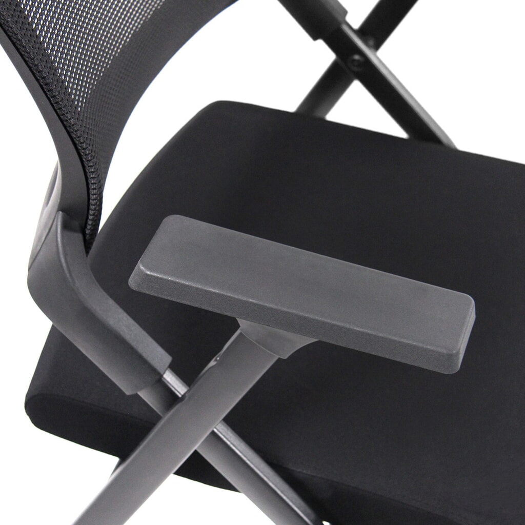 Produktabbildung Nr. 3: hjh OFFICE Besucherstuhl / Klappstuhl PRIORITY II Netzstoff / Stoff, schwarz