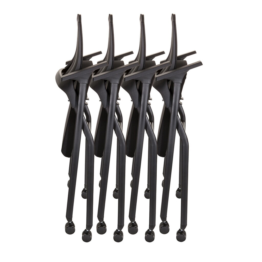 hjh OFFICE Besucherstuhl / Klappstuhl PRIORITY II Netzstoff / Stoff, schwarz Produktabbildung Nr. 8: hjh OFFICE Besucherstuhl / Klappstuhl PRIORITY II Netzstoff / Stoff, schwarz