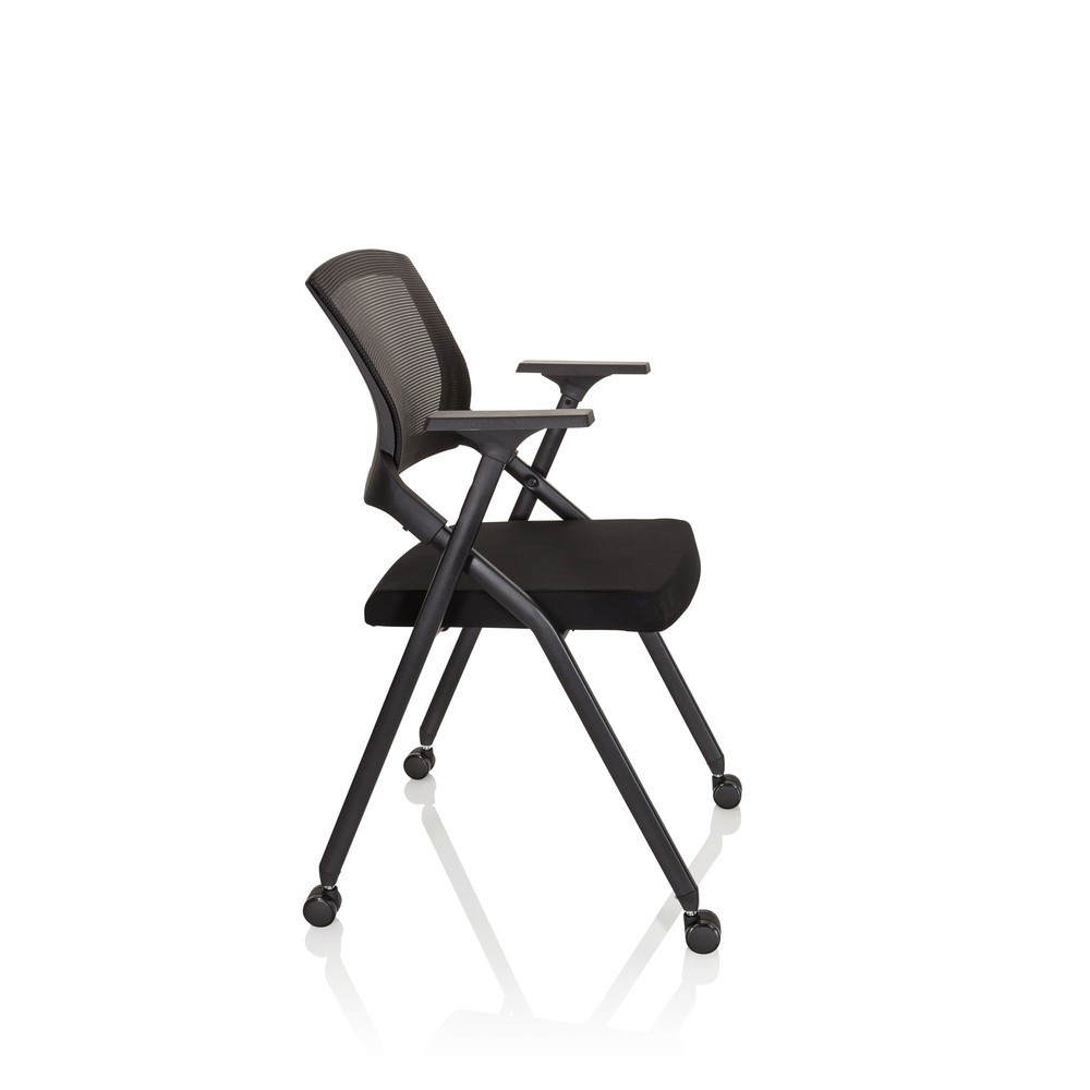Produktabbildung Nr. 10: hjh OFFICE Besucherstuhl / Klappstuhl PRIORITY II Netzstoff / Stoff, schwarz