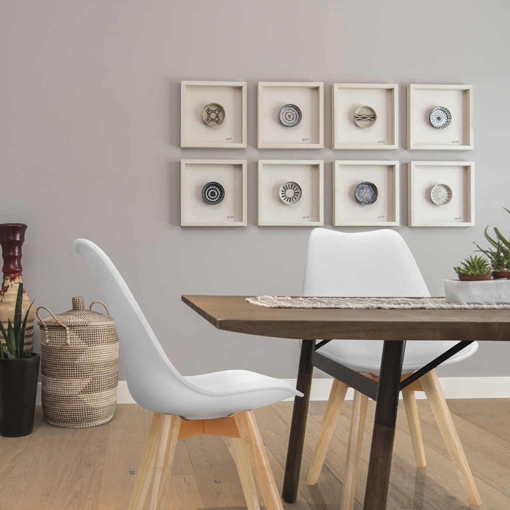 Produktabbildung Nr. 3: hjh OFFICE Besucherstuhl / Schalenstuhl SCANDI Kunststoff, 4er Pack, weiß