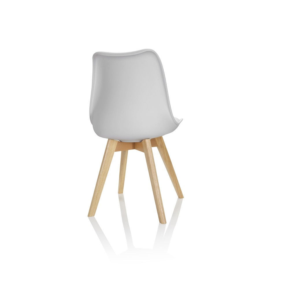 Produktabbildung Nr. 9: hjh OFFICE Besucherstuhl / Schalenstuhl SCANDI Kunststoff, 4er Pack, weiß