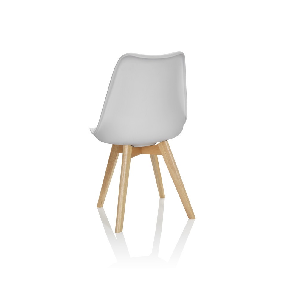 Produktabbildung Nr. 10: hjh OFFICE Besucherstuhl / Schalenstuhl SCANDI Kunststoff, 4er Pack, weiß