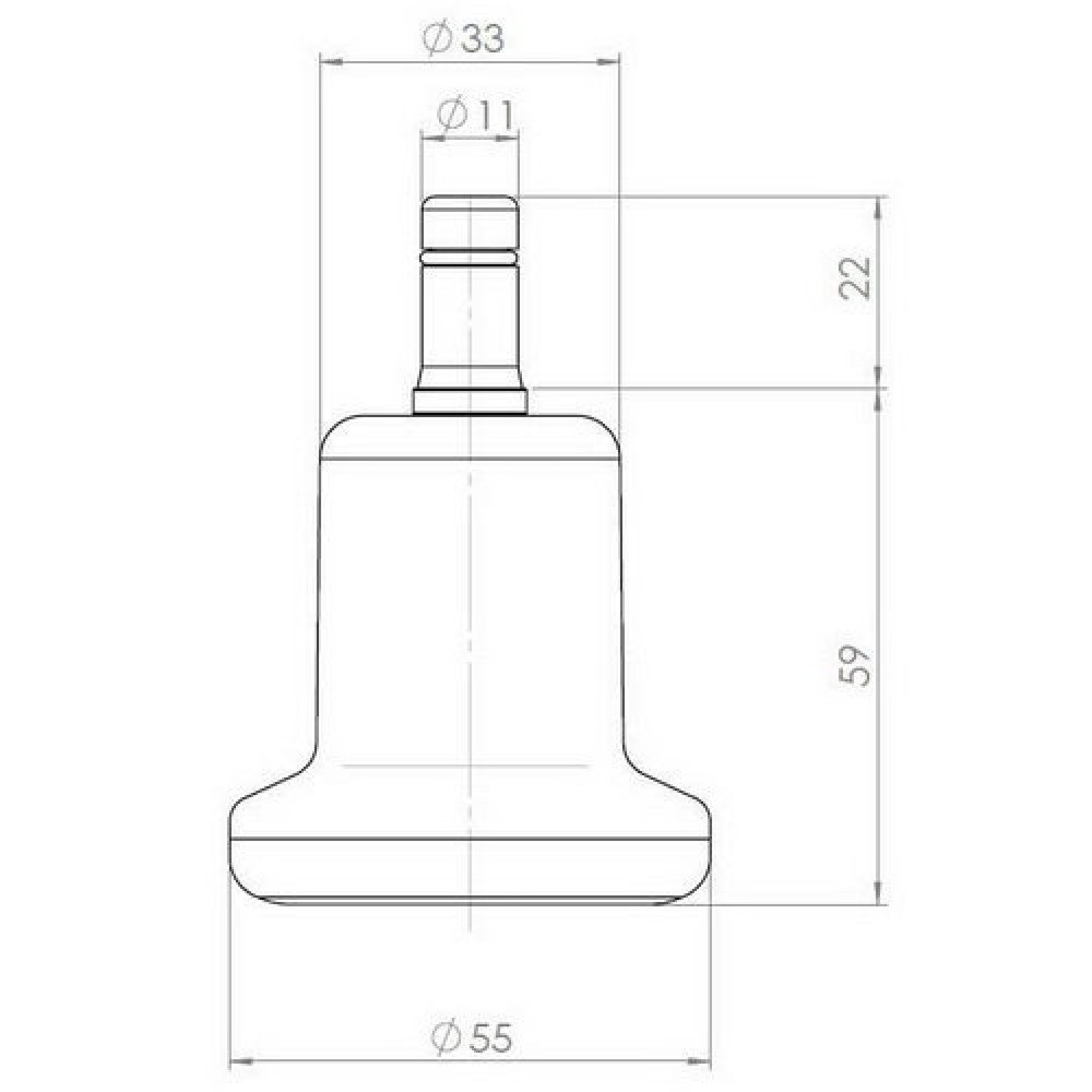 Produktabbildung Nr. 4: hjh OFFICE 5x Bodengleiter STAND klein No. 11 Stift 11 mm / 50 mm Standfüße, (5er Pack)