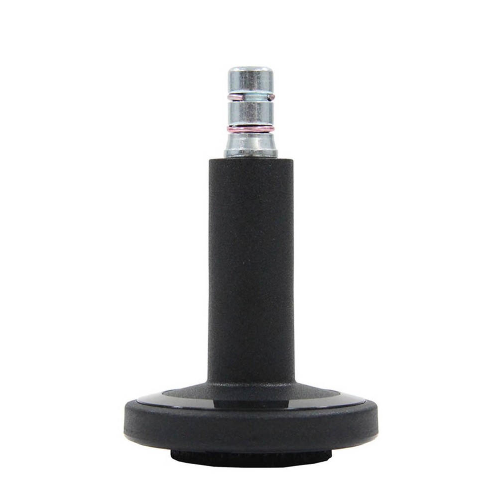 Produktabbildung Nr. 1: hjh OFFICE 5x Bodengleiter STATO-M Stift 11 mm / 60 mm Standfüße mit Filz, (5er Pack), schwarz